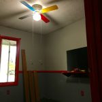 Cieling fan with blades painted for each Starfleet division plus 1 gray and 2 starship chain pulls Cieling fan with blades painted for each Starfleet division and 2 starship chain pulls