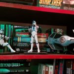 More books and, yes, Star Wars stuff Star Wars and other novels plus two posable clone troopers and Vader's TIE fighter.