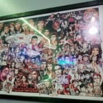 The Star Trek TOS collage of every TOS episode numbered in order. The large, framed print is a caricature collection of every TOS episode numbered in order.