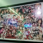 The Star Trek TOS collage of every TOS episode numbered in order. The large, framed print is a caricature collection of every TOS episode numbered in order.