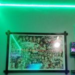 TheSouth wall featuring the TOS charicatures mural depicting all 79 episodes. Photos of Wil Wheaton, Warwick Davis and others along with more Trek items adorn the wall. South wall featuring the TOS charicatures mural depicting all 79 episodes.